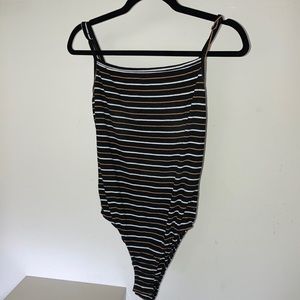 BP SIZE M STRIPED BODYSUIT